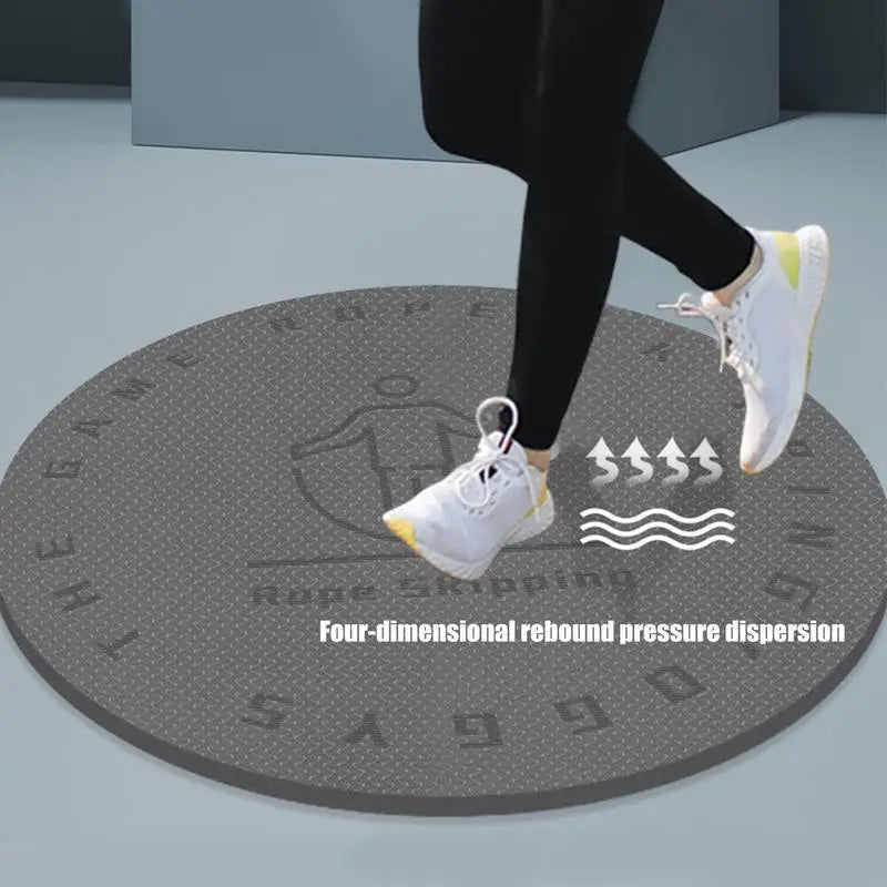 Indoor Skipping Rope Mat Yoga Cushion 60cm Round Rope Skipping Pad Anti-noise Jump Rope Mat Workout Fitness Equipment
