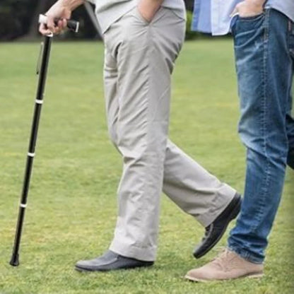 Telescopic Anti Slip Cane, Ultra Light, Portable, Dual-use, Mountaineering, Titanium Alloy, Camping, Hiking, Walking Sticks