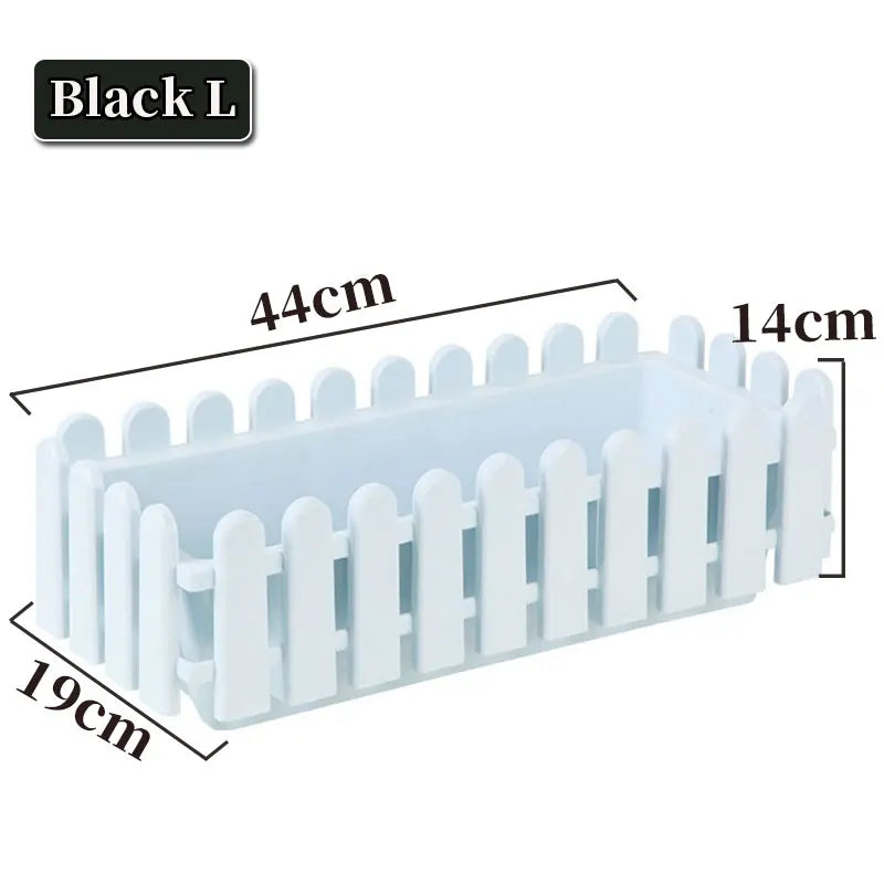 Garden Fence Type Flower Pot With Holes Cuboid Flowerpot Planting Flower Vegetable Plant Pot