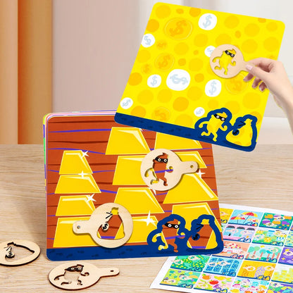 New Police Story Game Shape Matching Toys Interactive Board Games