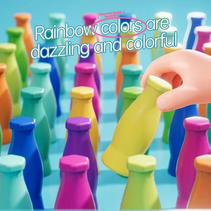 Children's Fun Beverages Color Match Early Childhood Training Interactive Board Game