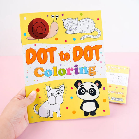 Children's Connect the Dots Animals Coloring Book: Fun Learning Activity for Early Education with Drawing & Coloring Pages