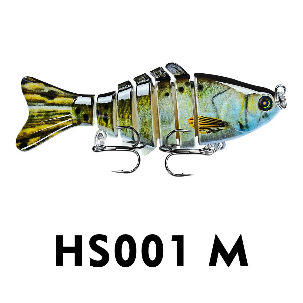 Mini Multi Jointed Swimbait Fishing Lure Flexible Fish Bait Bionic Crankbait Sinking Pesca Pike Bass Tackle