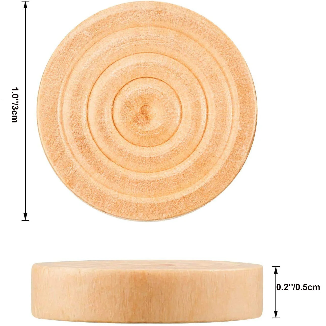 30Pcs/set Wooden Round Checkers Pieces For Backgammon Chess Game Accessories
