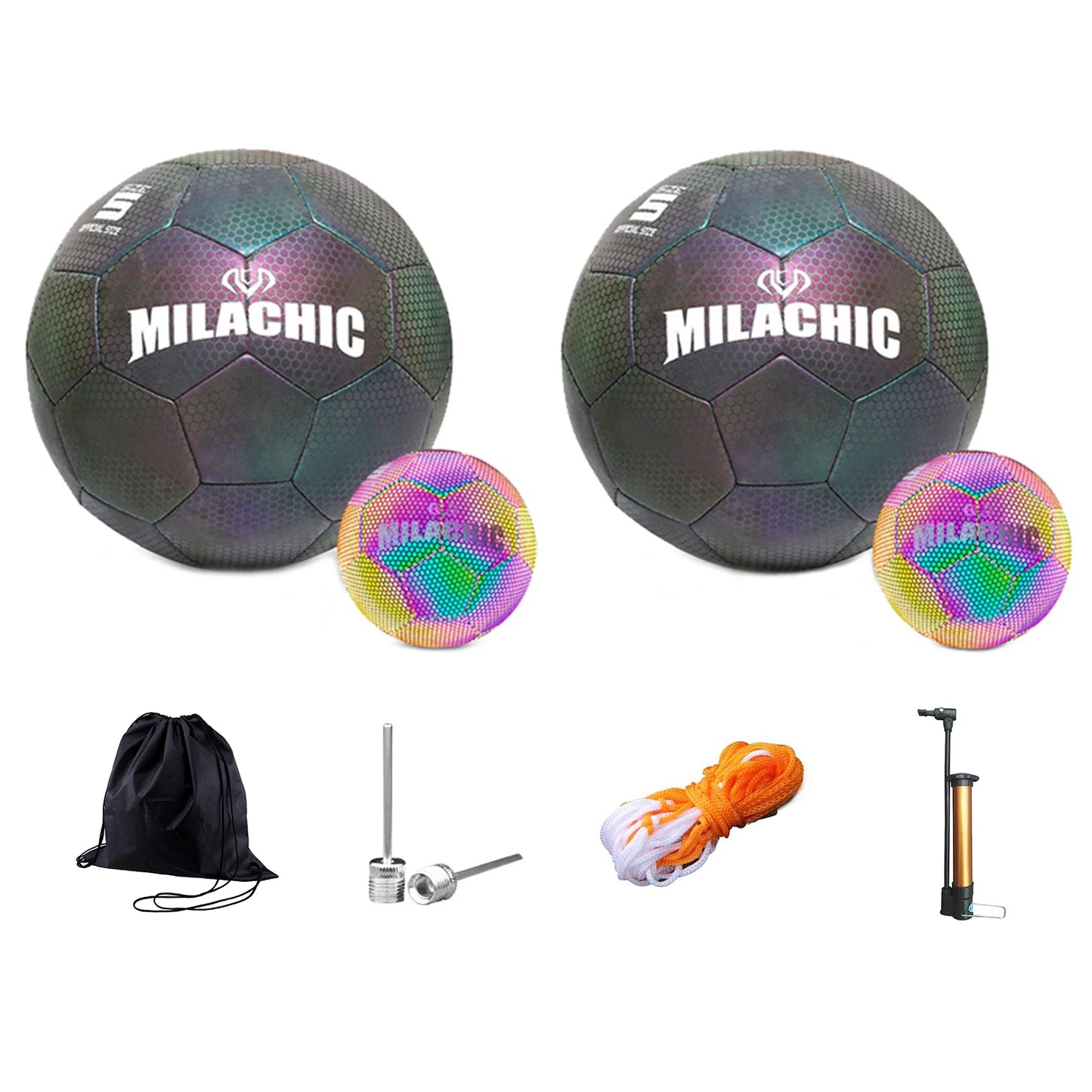 Reflective Football LED Training Soccer Luminous Fluorescent Reflective Cool Luminous No. 5 No. 4 Football For Child Adult