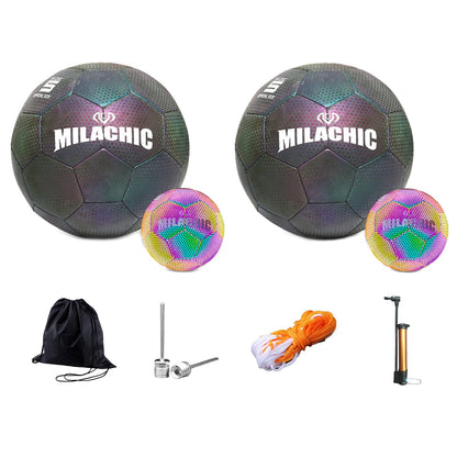 Reflective Football LED Training Soccer Luminous Fluorescent Reflective Cool Luminous No. 5 No. 4 Football For Child Adult