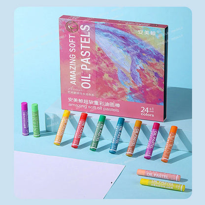Super Soft Oil Pastels,12/24/36/48 Multi Colors Crayons Painting Stick Graffiti,Drawing,DIY Art Supplies For Student Kid Artists