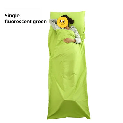 Outdoor travel sleeping bag portable ultra-thin hotel hotel soiled cotton sleeping bag liner sheet summer camping sleeping bag