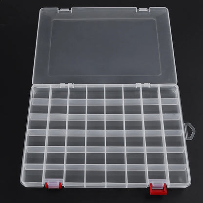 48 Compartments Fishing Tackle Box Fish Lure Hook Bait Storage Case Organizer Container Plastic Waterproof for Fishing