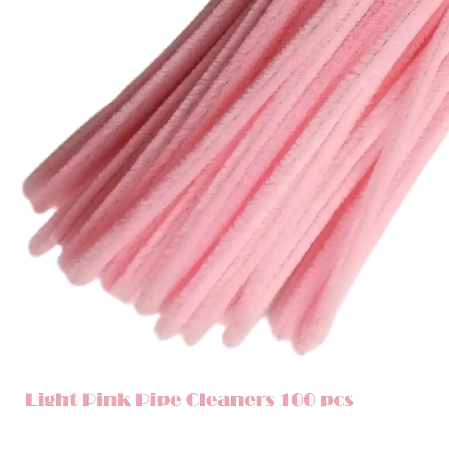 100pcs Pink Pipe Cleaners, Chenille Stems, Pipe Cleaners for Crafts, Pipe Cleaner Crafts, Art and Craft Supplies.