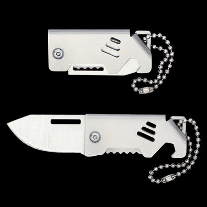 Outdoor Mini Folding Knife Portable Stainless Steel Survival Pocket Knife Camping Backpack Keychain Pendant Camping Hiking Tools