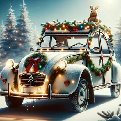 EverShine Diamond Embroidery House Landscape Winter Full Drill Mosaic Car Diamond Painting Christmas Craft Kit Home Decor Gift