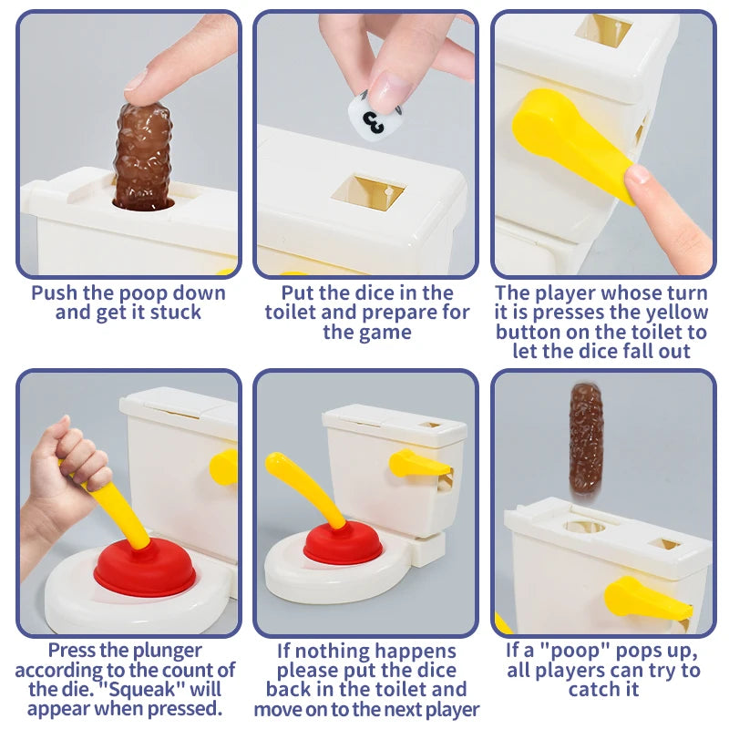 Funny Toilet Trick Toy party game decompression board games