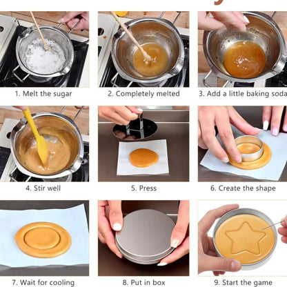 6/4pcs Sugar Cookie Cutter Multifunction Interesting Korean Cookies Game Tools Perfect Gift For Party Candy Game Molds