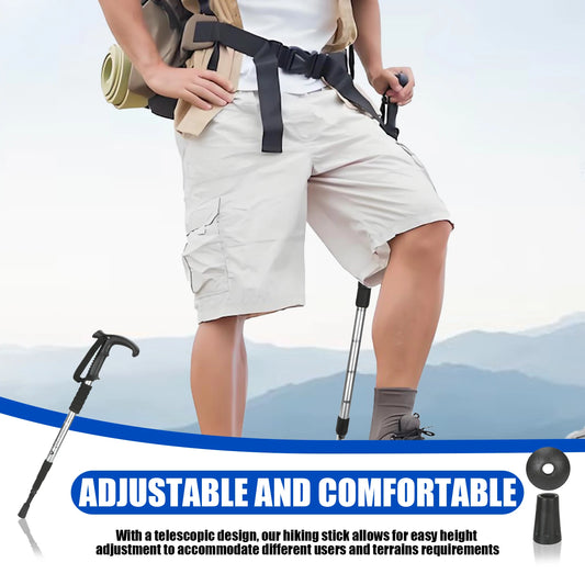 Hiking Stick Trekking Poles Mountaineering Telescopic Stick Walking Stick Suitable for Reduce Pressure and Strain MIAO-US