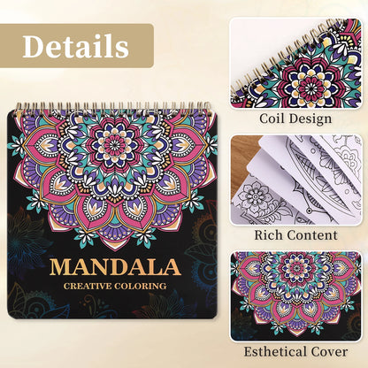 Beautiful Mandala Adult Coloring Book for Relaxation, Coloring Books with Inspirational Quotes Making it a Great Gift,