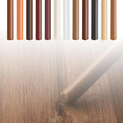 12-Pack Wooden Furniture Repair Kit - Wax Crayons/Pens for Filling Scratches on Floors/Tables