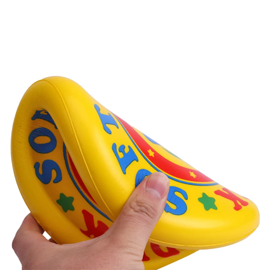 Soft frisbee safety sports hand throwing spin saucer outdoor boomerang parent-child sports sensory integration outdoor boy girl