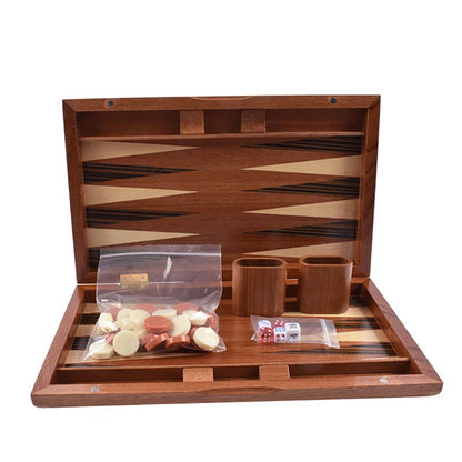 Luxury Wooden Backgammon Chess Set Large Backgammon Handmade Board Games Portable Family Travel Table Games Children Aldult Gift