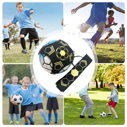 Soccer Belt Trainer Hands Free Kick Throw Sole Practice Equipment Football Dribble-up Exercise For Youth Adults Beginners
