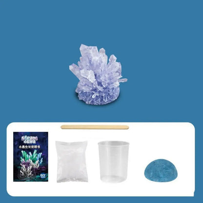 Display Cases Crystal Growing Kit Grow a Crystal Vibrant Colored Crystals DIY Educational Science Toys Easy-to-Follow Manual