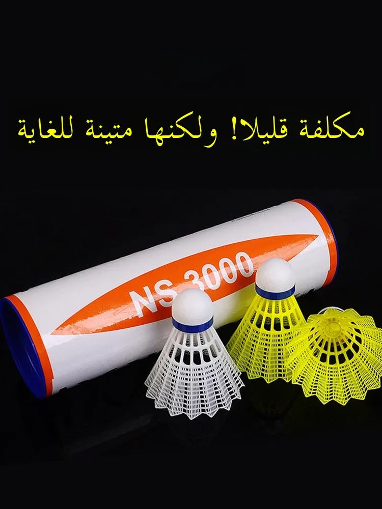 VICTOR NS-3000 Badminton uttlecos Nylon Training Durable Windproof Carbon Sound Resistant 6 Pieces Set Medium Speed