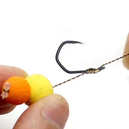 9KM 50~200Pcs PTFE Coating Sharp Fishing Hooks High Carbon Fishing Barbed Carp Hooks, Fishing Tackle Accessories
