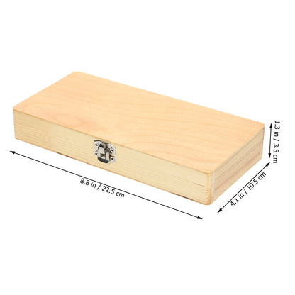 Wooden Slice Box For Microscope Slides Wooden Specimen Case Microscope Slide Box Sliding Storage Slide Container Lab Equipment