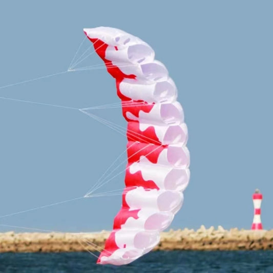 200cm Flame dual line stunt power kite flying soft kite windsurf kite large kite nylon beach kite professional parachute kites