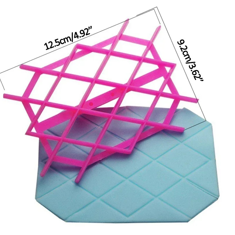 1PC Diamond Sugar Paste Gum Icing Baking Fondant Cake Mold Embossing Cutter Icing Embosser cake tools Mould