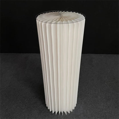 Roman Folding Column Ornaments Party Honeycomb Origami Display Stand Shop Window Wedding Decor Folding Cylindrical Flower Rack
