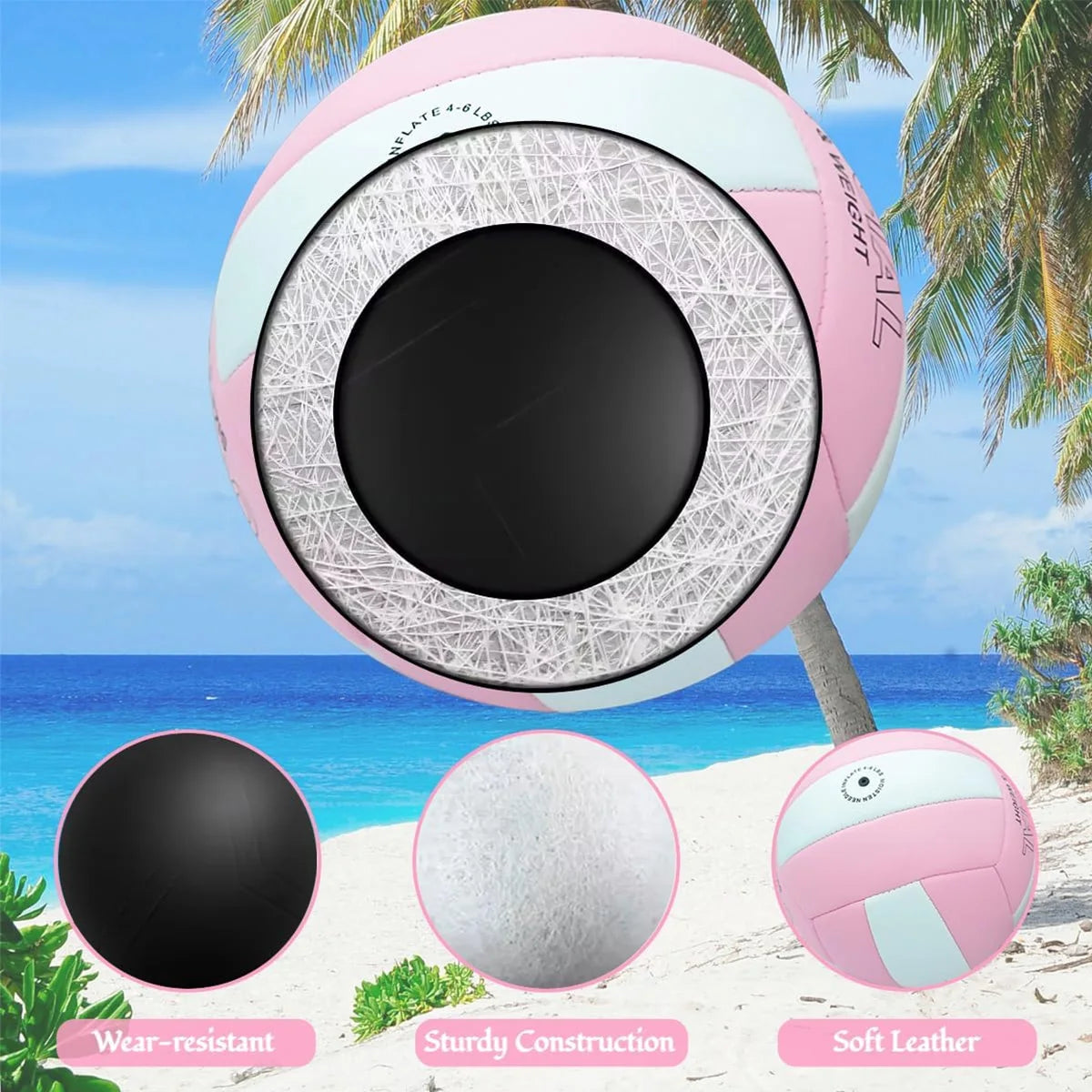 Size 5 Volleyball Professional Training Match Game Ball for Youth Beginners Indoor Practice Ball Outdoor Beach Volleyball