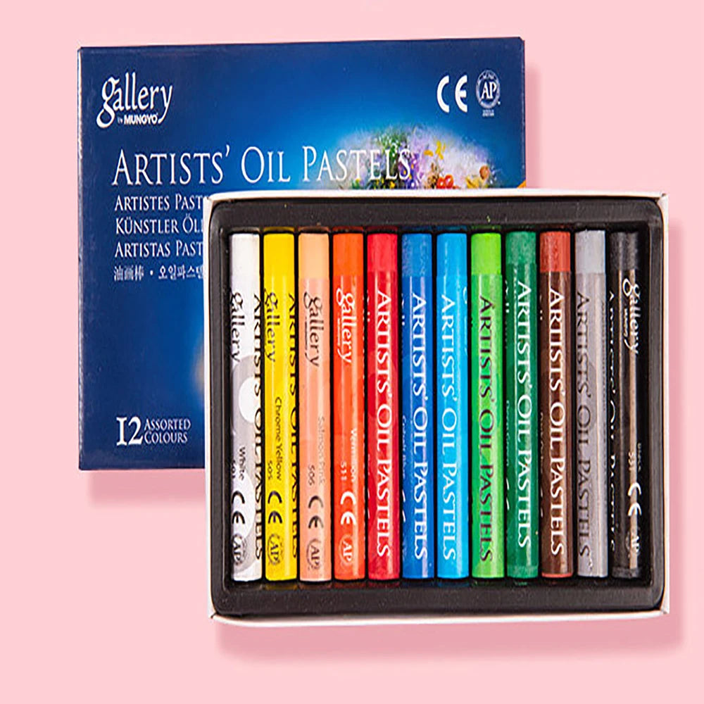 Artist Oil Pastel Set 12/25/50 Professional Painting Drawing Graffiti Art Crayons Washable for Students Round Non Toxic Sticks