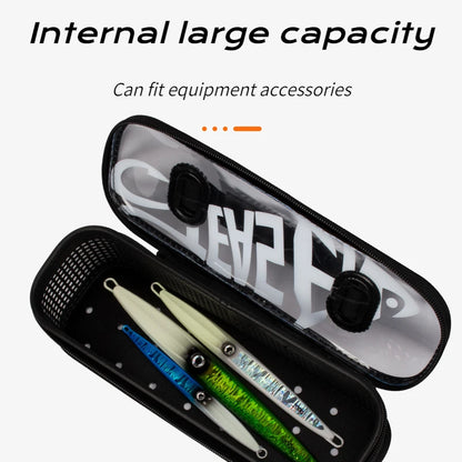 1 PCS Fishing Tackle Boxes Portable Mesh Flushing Sea Fishing Lure Boat Bait Carrying Iron Plate Storage Bag Fishing Supplies