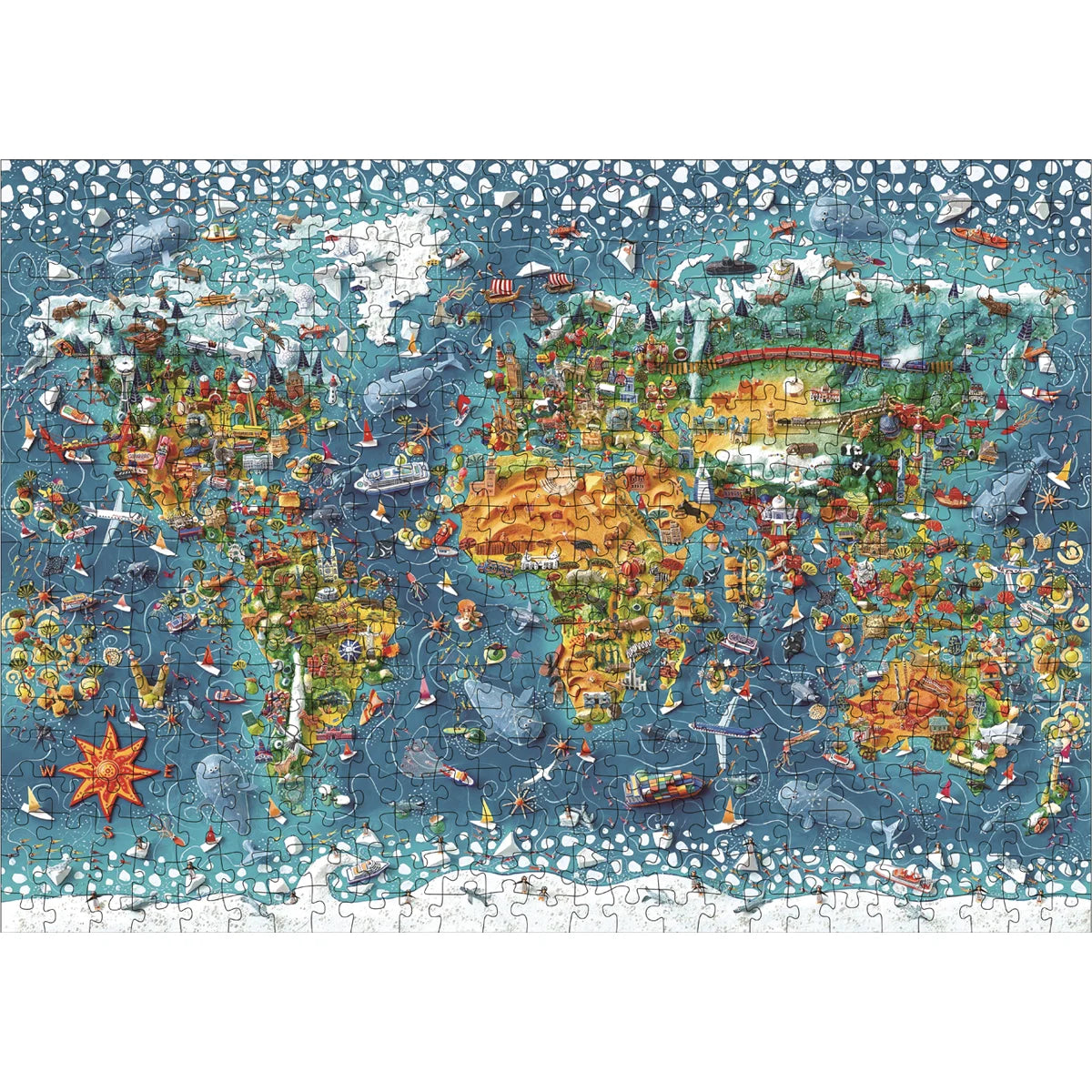 Jigsaw Puzzles for Adults/Kids 500 Pieces Group Jigsaw Puzzles Families Games Toy for Home Art Decor Puzzles 15" x 10"