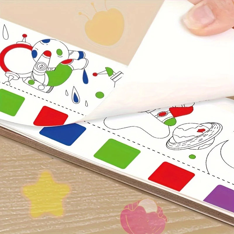 5-Pack Pocket Watercolor Coloring Book Set: Enhance Creativity and Concentration with Miniature Art Supplies