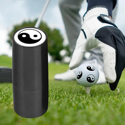 Small Golf Ball Stamp Golf Ball Marker Stencil Quick Dry Stencil No Ink Pad Required Photosensitivity Auto Oil Out Waterproof