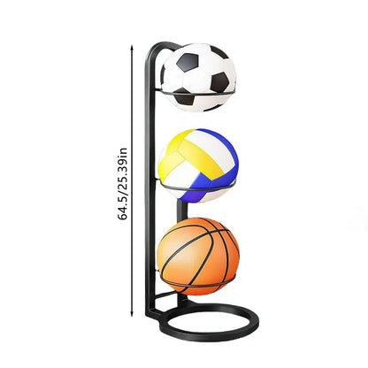 5 sizes Multi-Layer Basketball Storage Rack Football Display Shelf Kindergarten Volleyball Stand Holder Cast Iron Stand Display