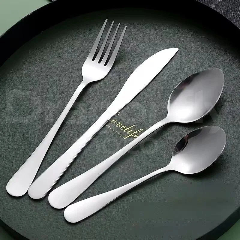 1/3pcs Picnic Set Tableware Washable With Zipper Travel Cutlery Kit  Portable Pouch For Dinner Household Tool Camping Spoon