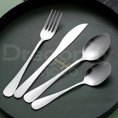 1/3pcs Picnic Set Tableware Washable With Zipper Travel Cutlery Kit  Portable Pouch For Dinner Household Tool Camping Spoon