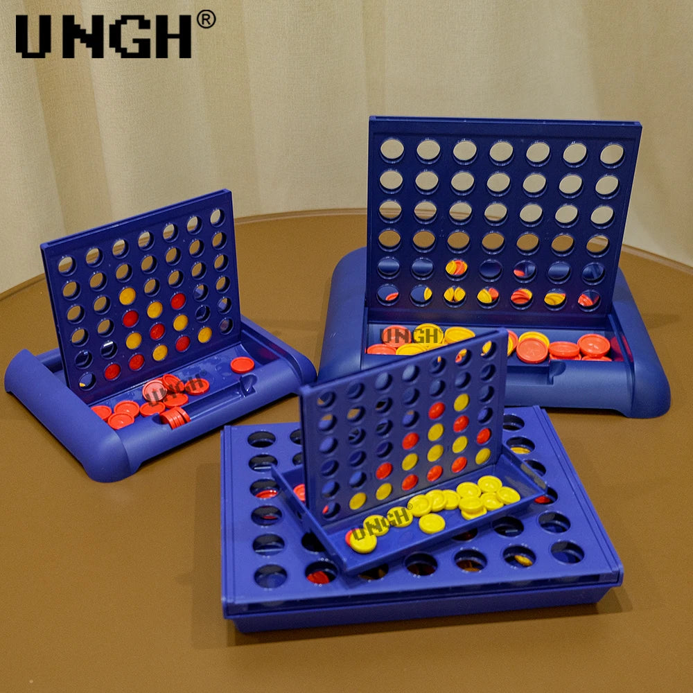 UNGH Foldable Connect 4 in A Line Board Game Classic Party Bingo Chess Family Game Toy Educational Toy for Kids Children