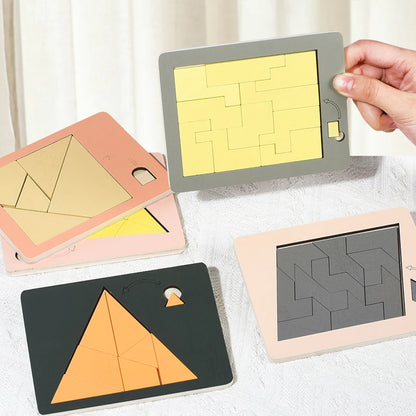 Wooden Puzzle Out of Nothing Wooden Board Kids Montessori 3d Learning Puzzle Early Educational Activity Boards Toys for Child