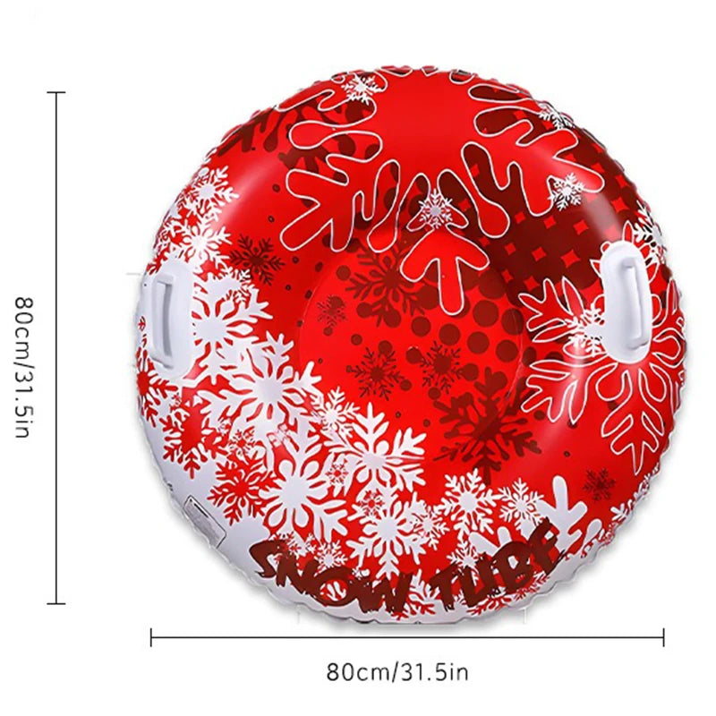 1PC Snow Sledge Inflatable Ski Ring PVC Sledding Tube Thicken Snow Tubing Winter Snow Tube with Handle Skiing Accessories