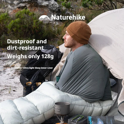 Naturehike Sleeping Bag Liner 128g Ultralight Single Stretch Envelope Soft Style For Tourism Camping Sleeping Bags Accessories