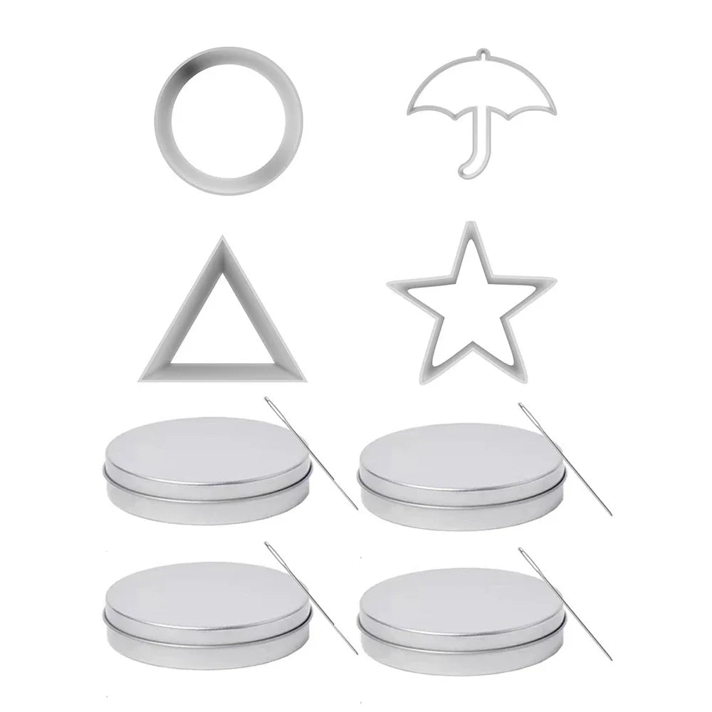 Sugar Cookie Mold Candy Maker Biscuit Korean Honeycomb Cookies Stainless Steel Game Kit For TV Fans and Kids