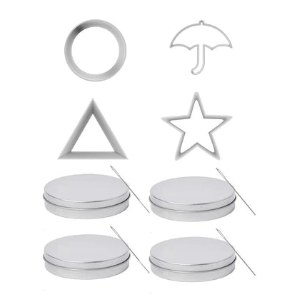 Sugar Cookie Mold Candy Maker Biscuit Korean Honeycomb Cookies Stainless Steel Game Kit For TV Fans and Kids