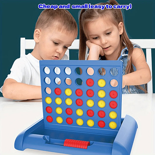 Portable Connect 4 Classic Grid, 10.16 cm A Row Game, Strategy Board Games, 2 Player For Family, Ages 6 And Up
