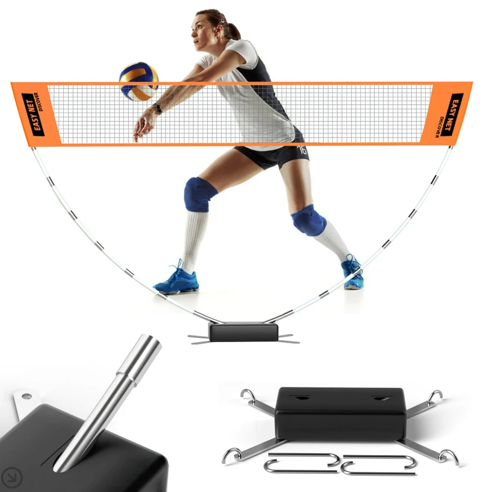 Professional Badminton Net Badminton Training Net Easy Setup Height Adjustable Volleyball Net for Court Backyard Beach