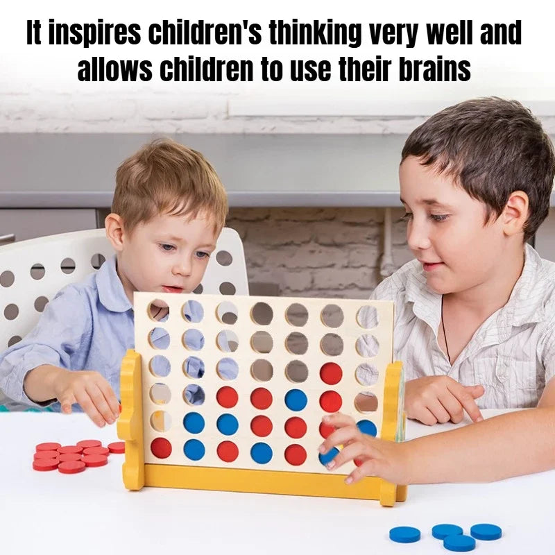 Foldable Connect 4 In A Line Board Game Classic Party Chess Family Toy Early Educational Puzzle Children Thinking Training Gifts