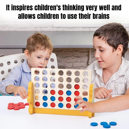 Foldable Connect 4 In A Line Board Game Classic Party Chess Family Toy Early Educational Puzzle Children Thinking Training Gifts